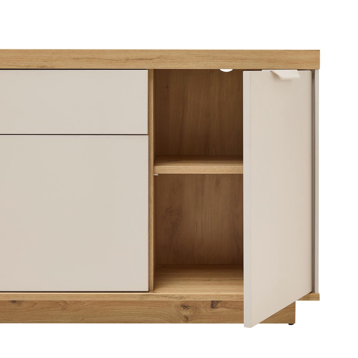 TV-Element Jake Eiche Artisan/Kaschmir - Kaschmir/Eiche Artisan, MODERN, Holzwerkstoff/Kunststoff (213/62/38cm) - Mömax