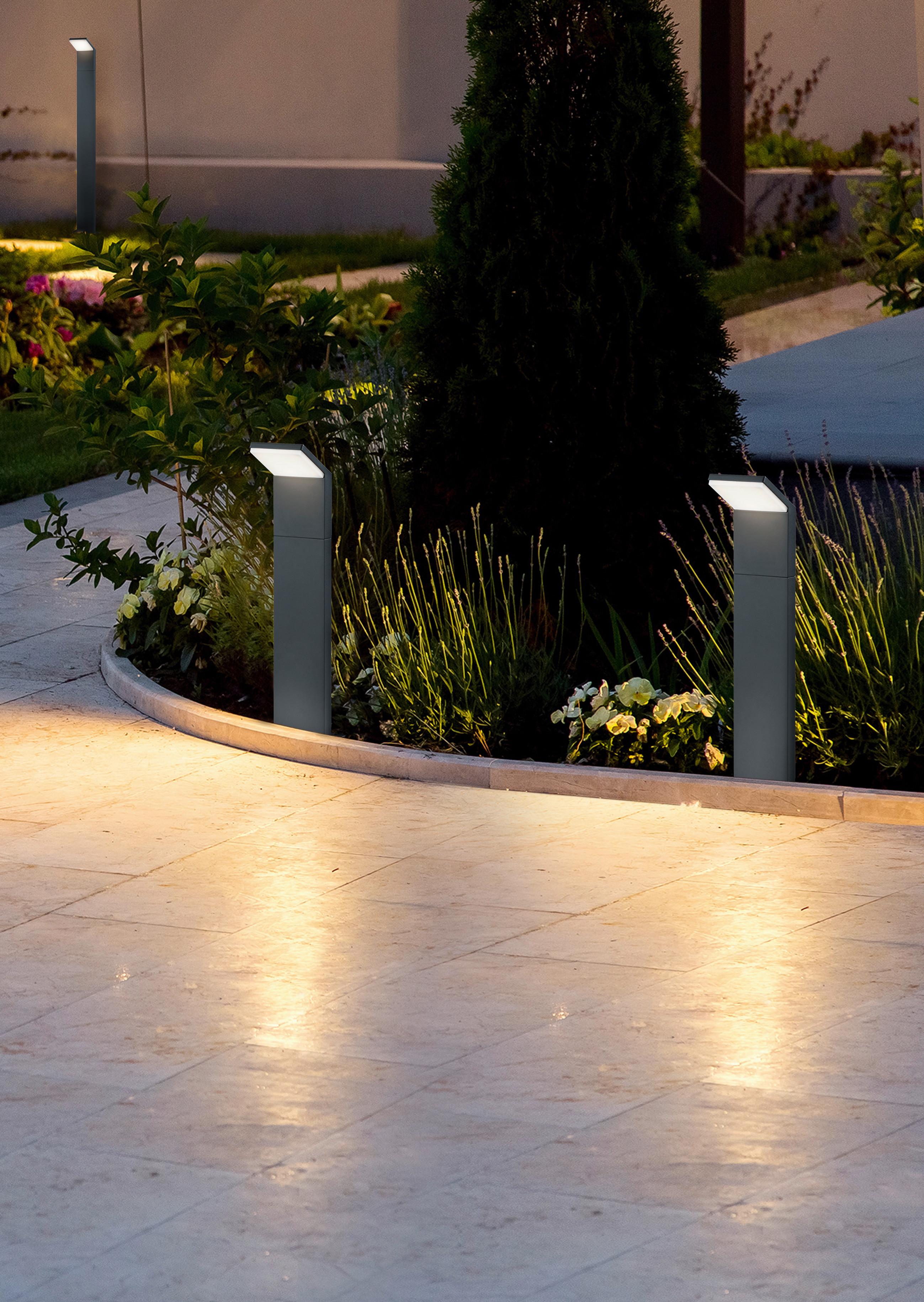 Wegleuchte Pearl in Anthrazit max. 9 Watt - Anthrazit, Design, Metall (50/14/12,5cm) - Trio Leuchten