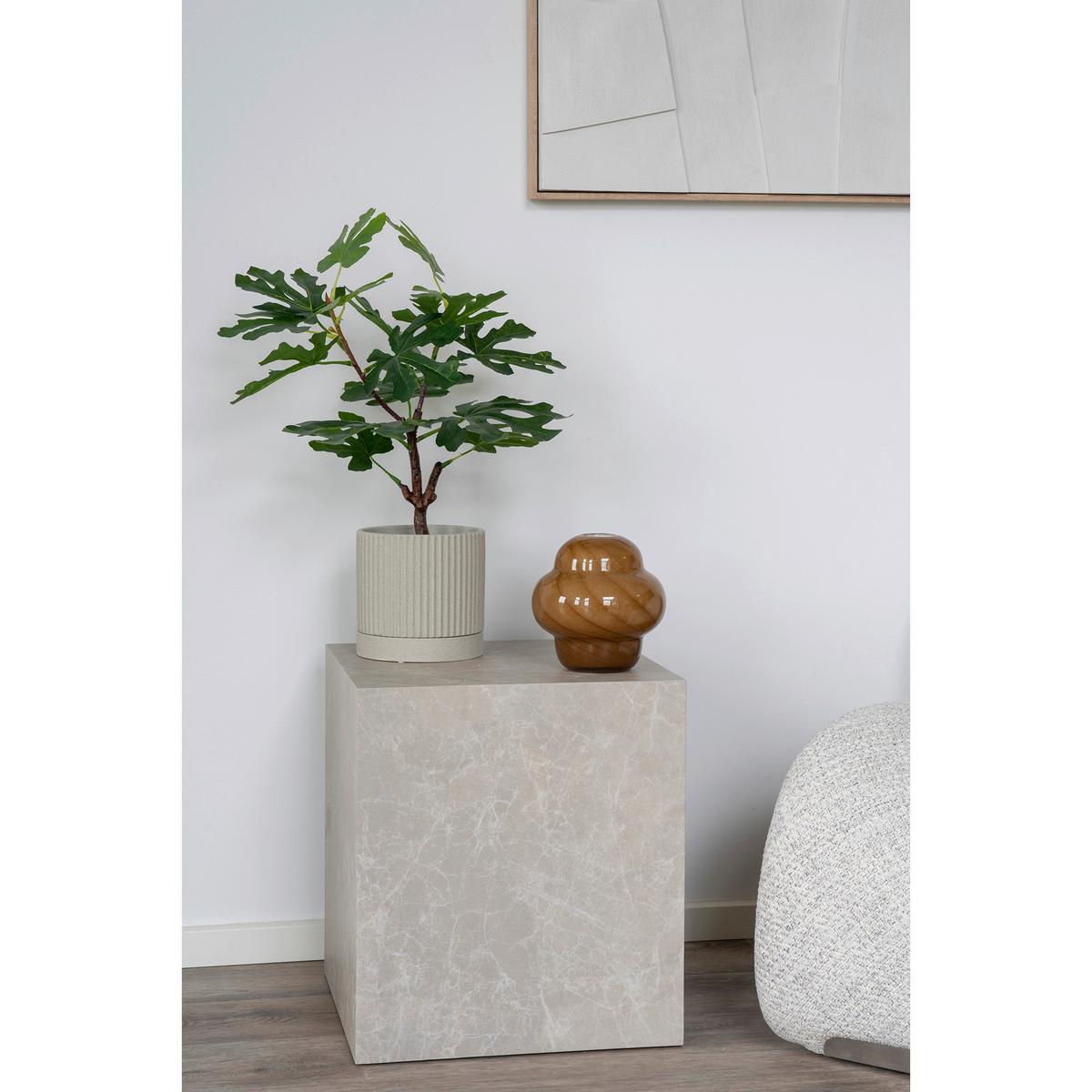 Vase Braun - Braun, Design, Glas (16.5cm)