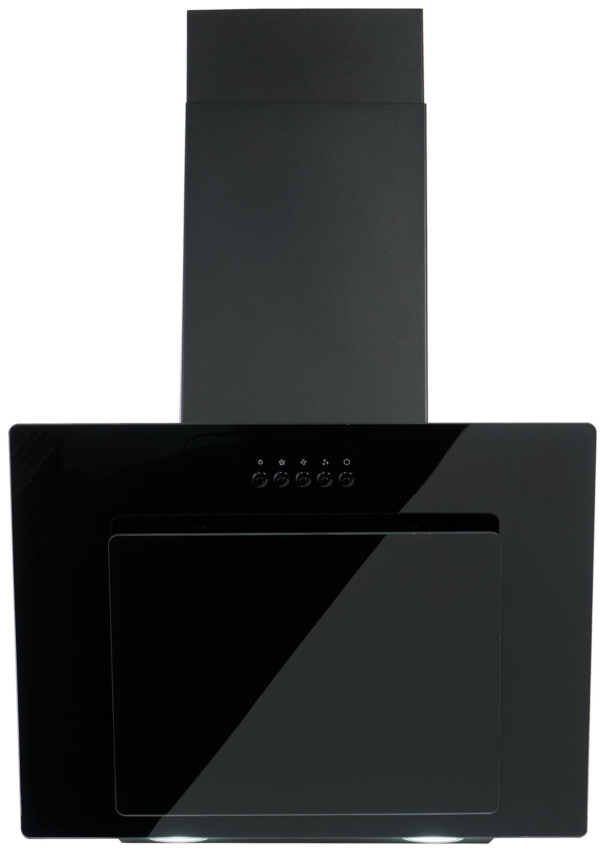 Dunstabzugshaube in Schwarz 9039X - Schwarz, Basics, Glas (59,60/78/31,30cm) - PKM