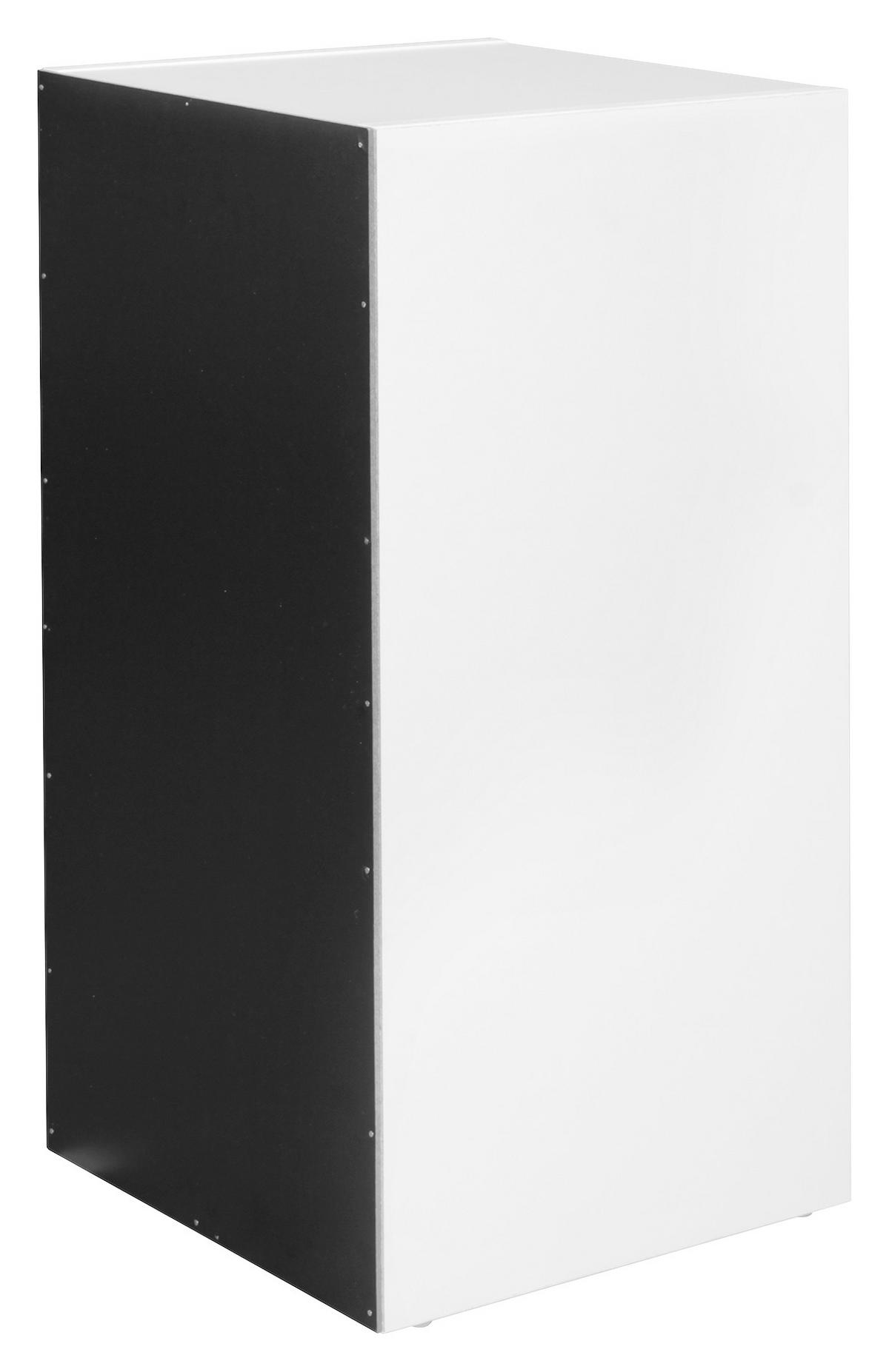 Standregal ca. 30x60x60 cm Weiß, Schwarz - Schwarz/Weiß, KONVENTIONELL, Holzwerkstoff (30/60/30cm) - MID.YOU