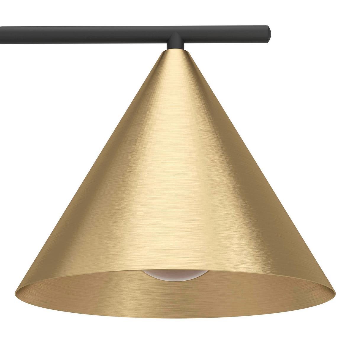 Stehleuchte 99594_narices - Messingfarben/Schwarz, Design, Metall (29,5/22/162cm) - Eglo