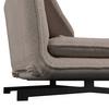 BÄDDFÅTÖLJ LUNA - beige/svart, Modern, metall/textil (92/86/80cm) - Bessagi Home