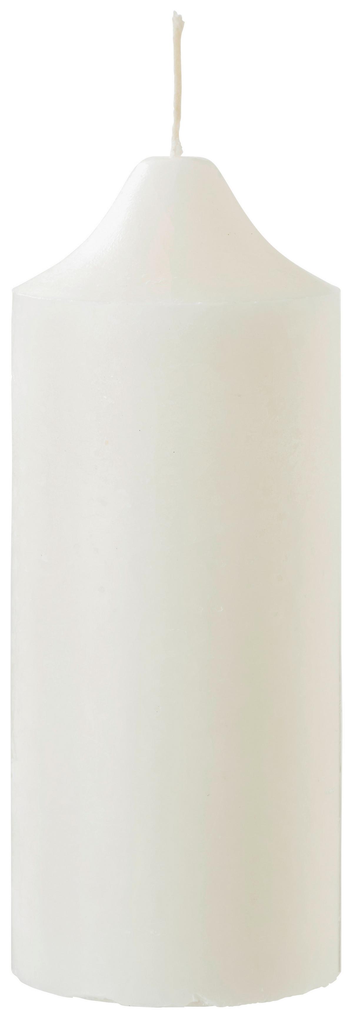 Stumpenkerze Organic in Weiß - Weiß (10/25cm) - ecoTree