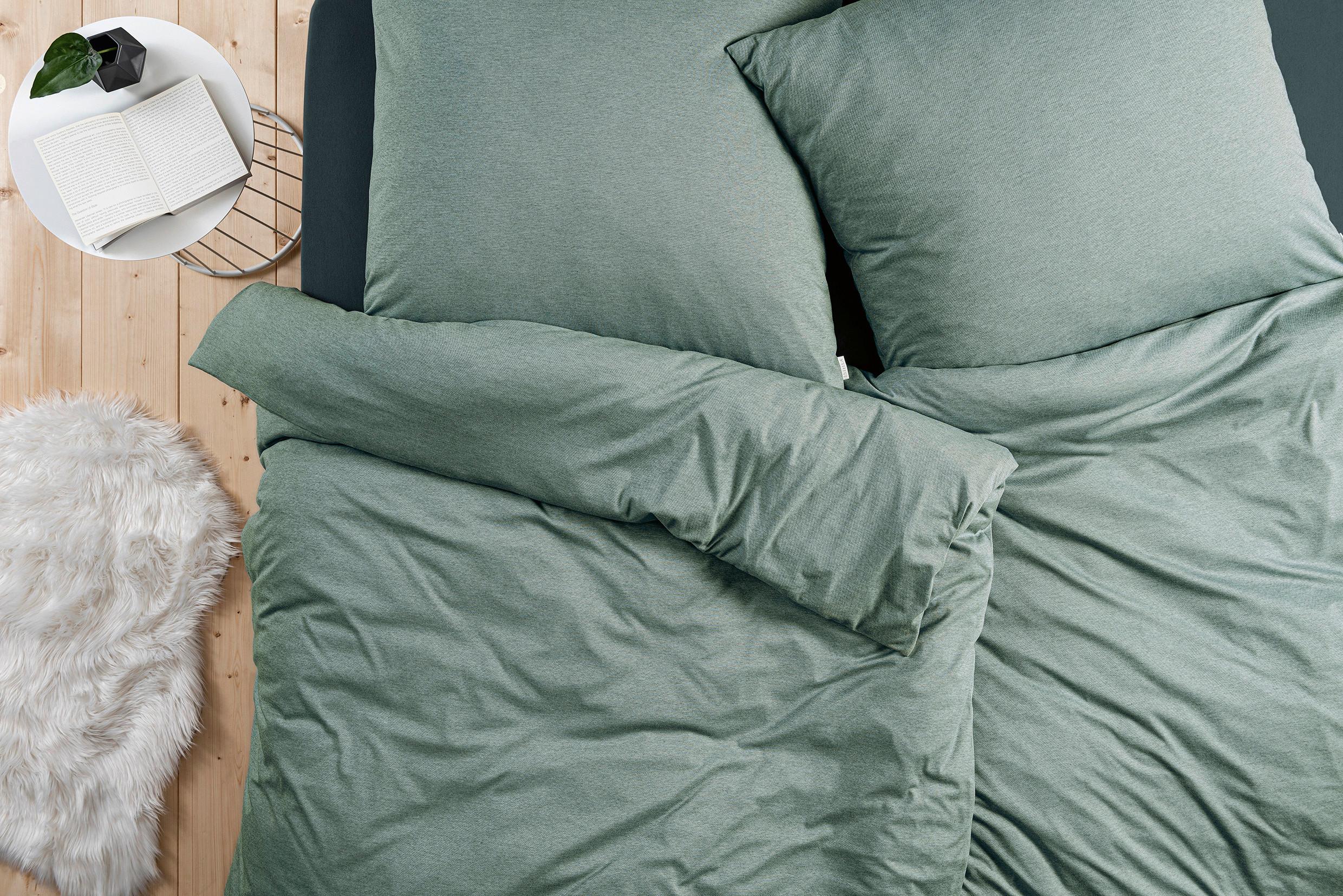 POŚCIEL TAKOMA (ATELIER) - miętowy, Basics, tkanina (135/200cm) - Estella