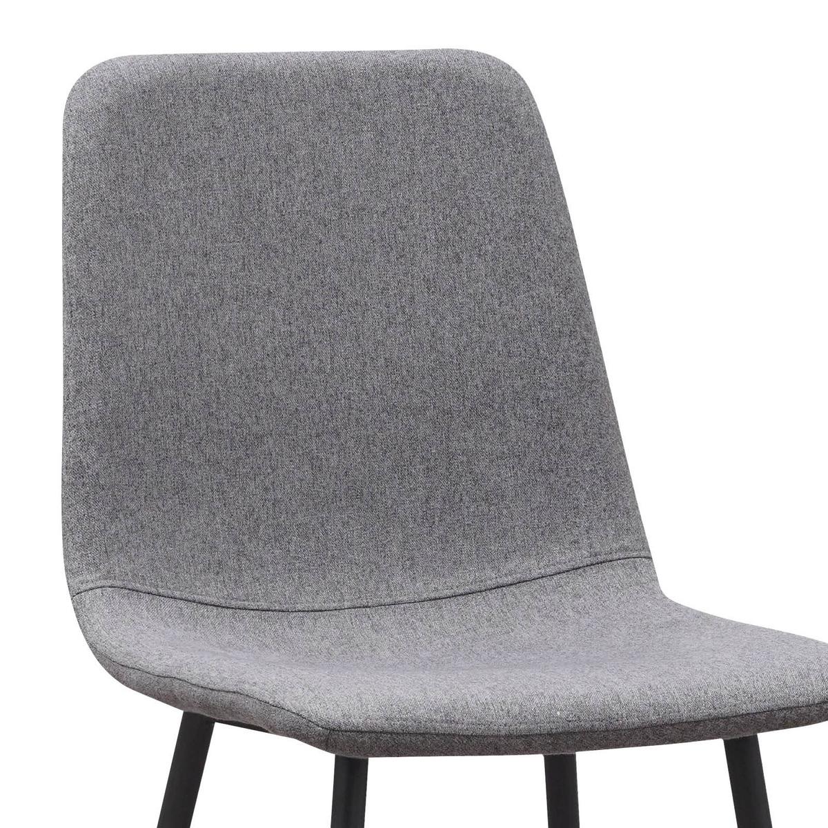 Četveronožna Stolica Tara - siva/tamno siva, Konvencionalno, metal/tekstil (44/87/54cm) - Mömax