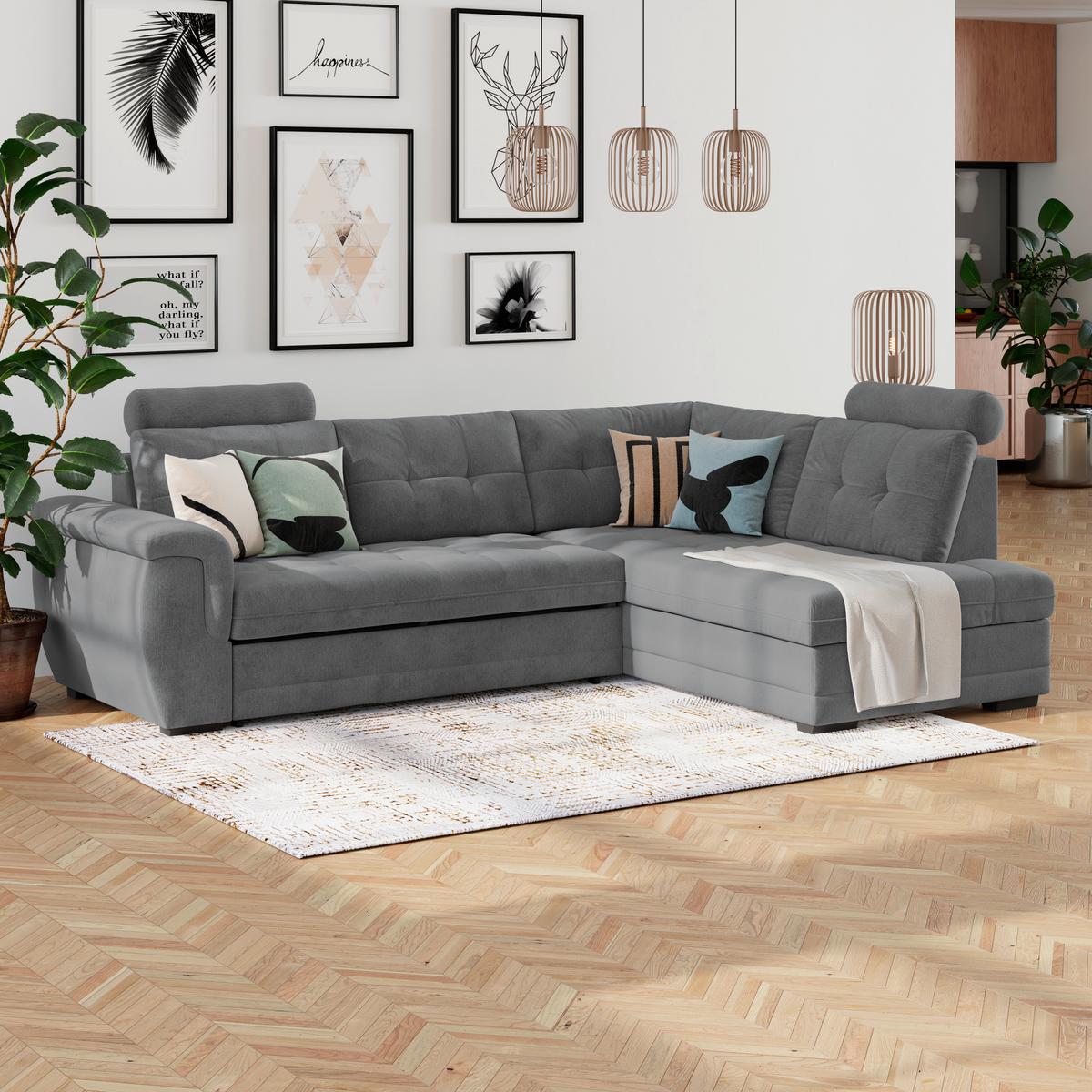 Coltar FALCO NEW - antracit, Konventionell, textil (183/251cm) - Mömax