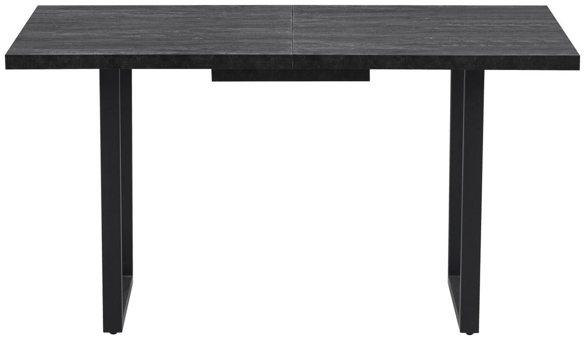 Kihúzható Asztal Nils - fekete/sötétszürke, Design, faalapú anyag/fém (140-180/76/85cm) - Mömax