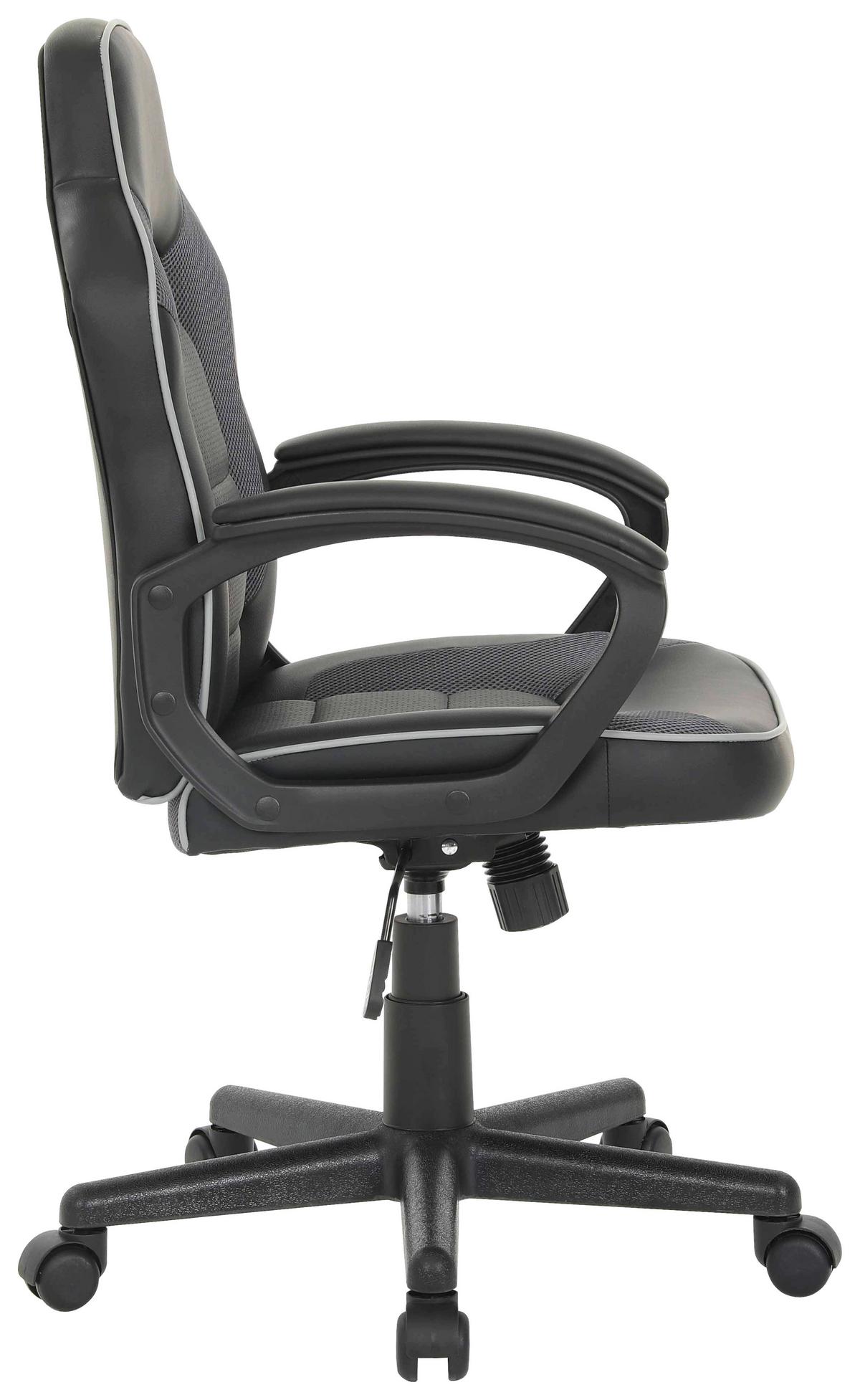 DREHSTUHL THEA - Schwarz/Grau, Design, Holz/Kunststoff (57,5/94/104/60,5cm) - Mömax