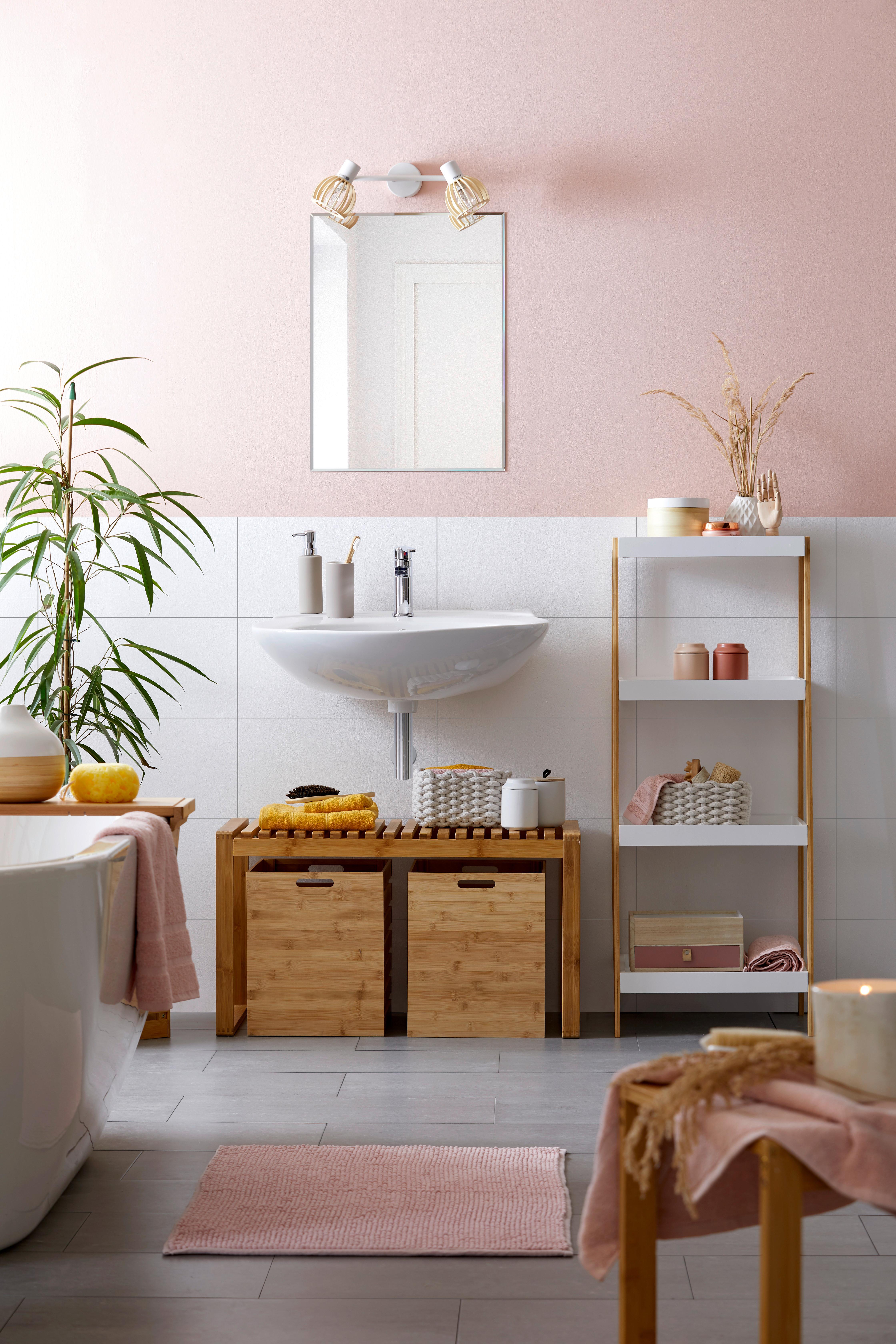 Covoraș de baie Nelly, cca. 60x90cm - roz, textil - Modern Living