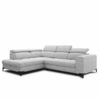 Sarokkanapé Mason - világosszürke, Modern, műanyag/faalapú anyag (211/271cm) - Modern Living