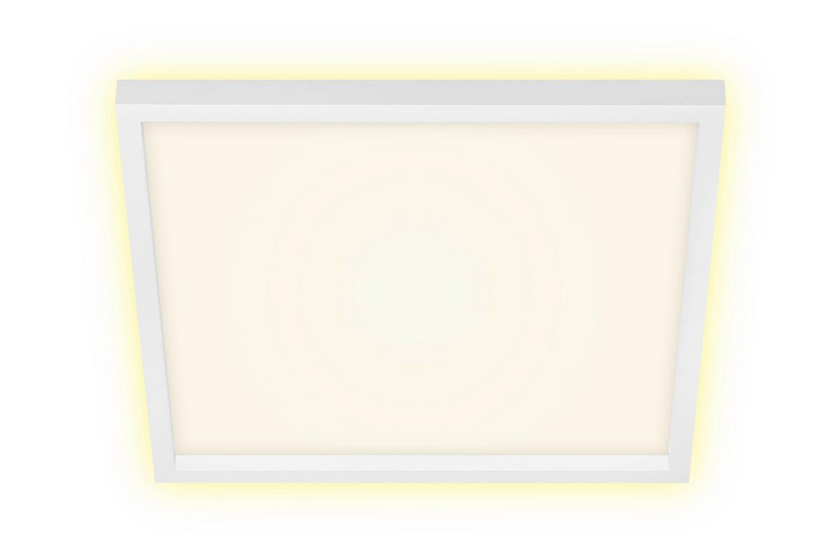 LED-Deckenleuchte Cadre Weiß max. 22 Watt - Weiß, Basics, Kunststoff (42,2/42,2/4cm)