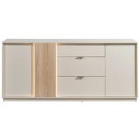 Sideboard Alex Kaschmir ca. 193x83x40cm - Kaschmir/Silberfarben, Design, Holzwerkstoff/Kunststoff (193/83/40cm) - MID.YOU