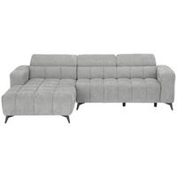 Wohnlandschaft Melbourne Grau - Schwarz/Grau, MODERN, Holz/Textil (182/75-103/285cm) - Based