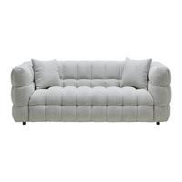 Sofa Ena Grau Webstoff - Schwarz/Grau, MODERN, Holz/Textil (210/75/96cm) - Bessagi Home