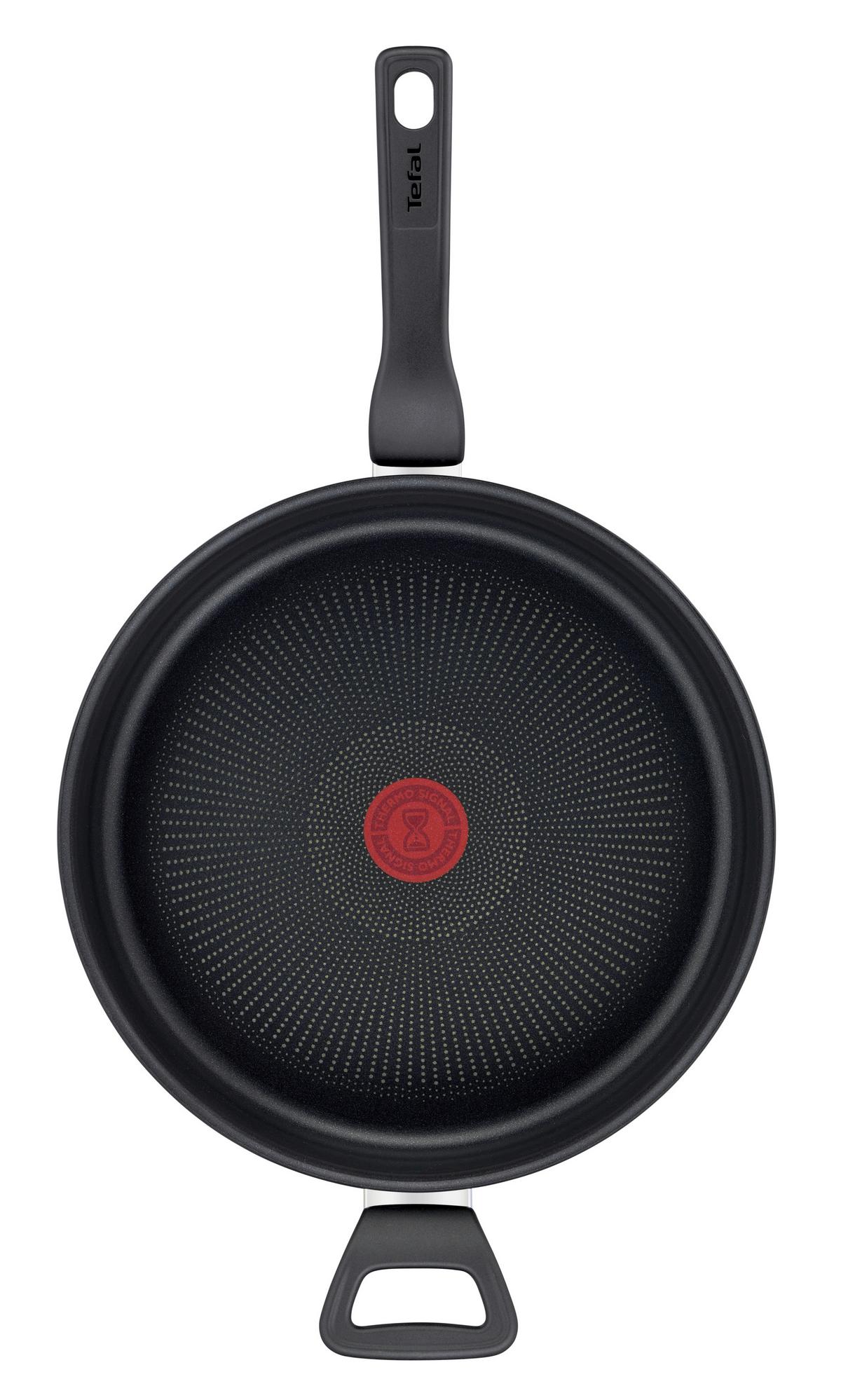 PATELNIA G28937 TEFAL - czarny, Basics, metal (53,8/29,4/11,7cm) - Tefal
