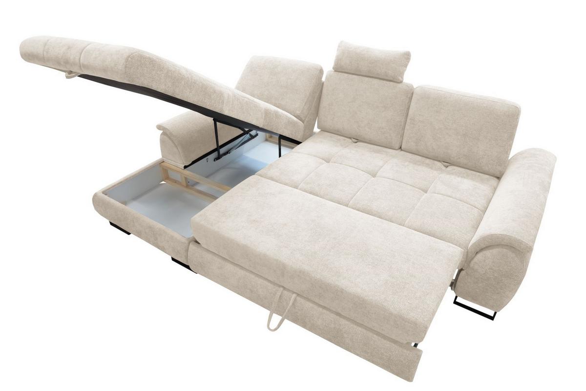 Kutna Garnitura Lago - crna/krem, Moderno (176/95/272cm) - Modern Living