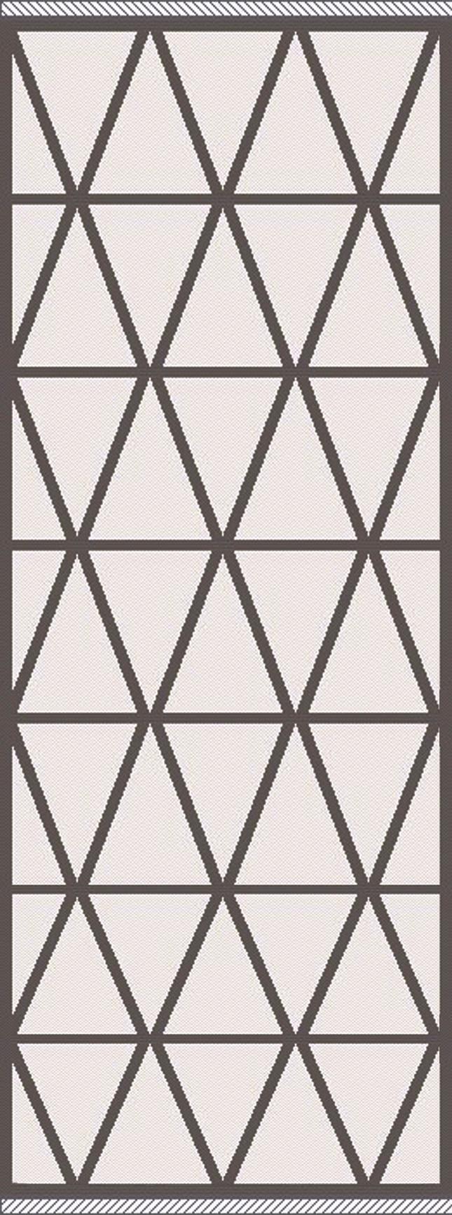 Flachwebeteppich Phoenix ca. 80x200cm - Anthrazit/Silberfarben, MODERN, Textil (80/200cm) - Modern Living