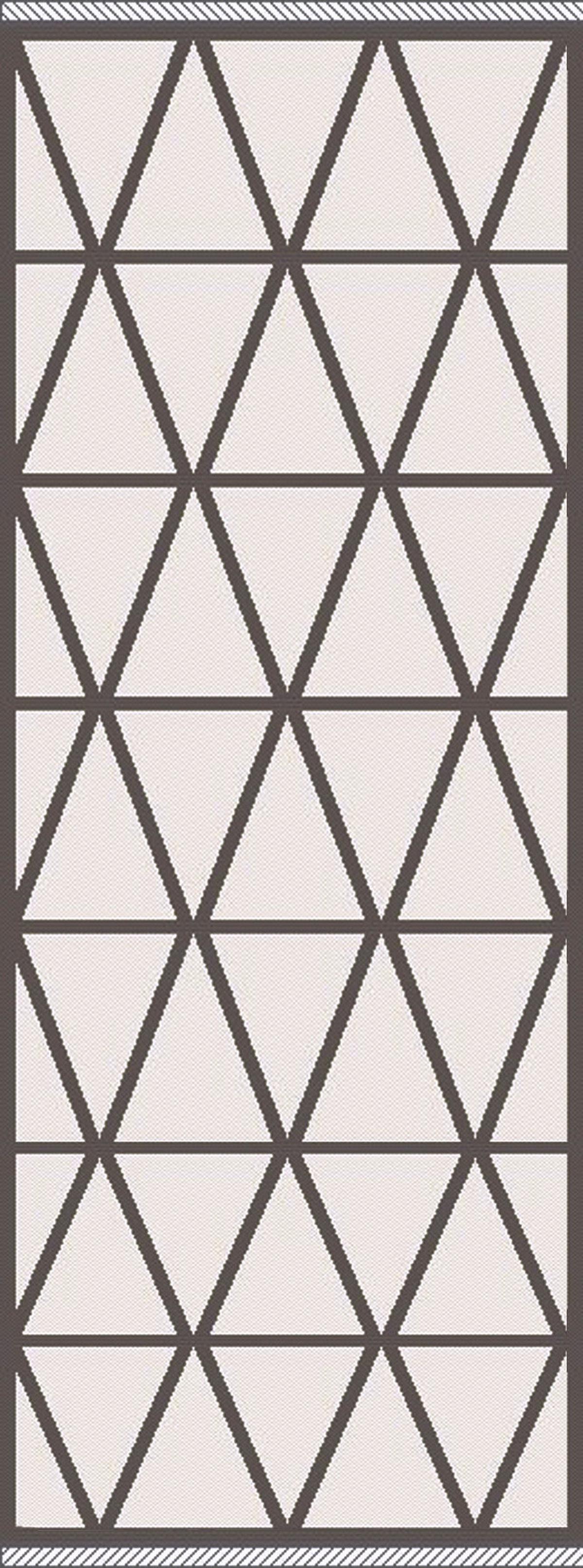 Flachwebeteppich Phoenix ca. 80x200cm - Anthrazit/Silberfarben, Modern, Textil (80/200cm) - Modern Living