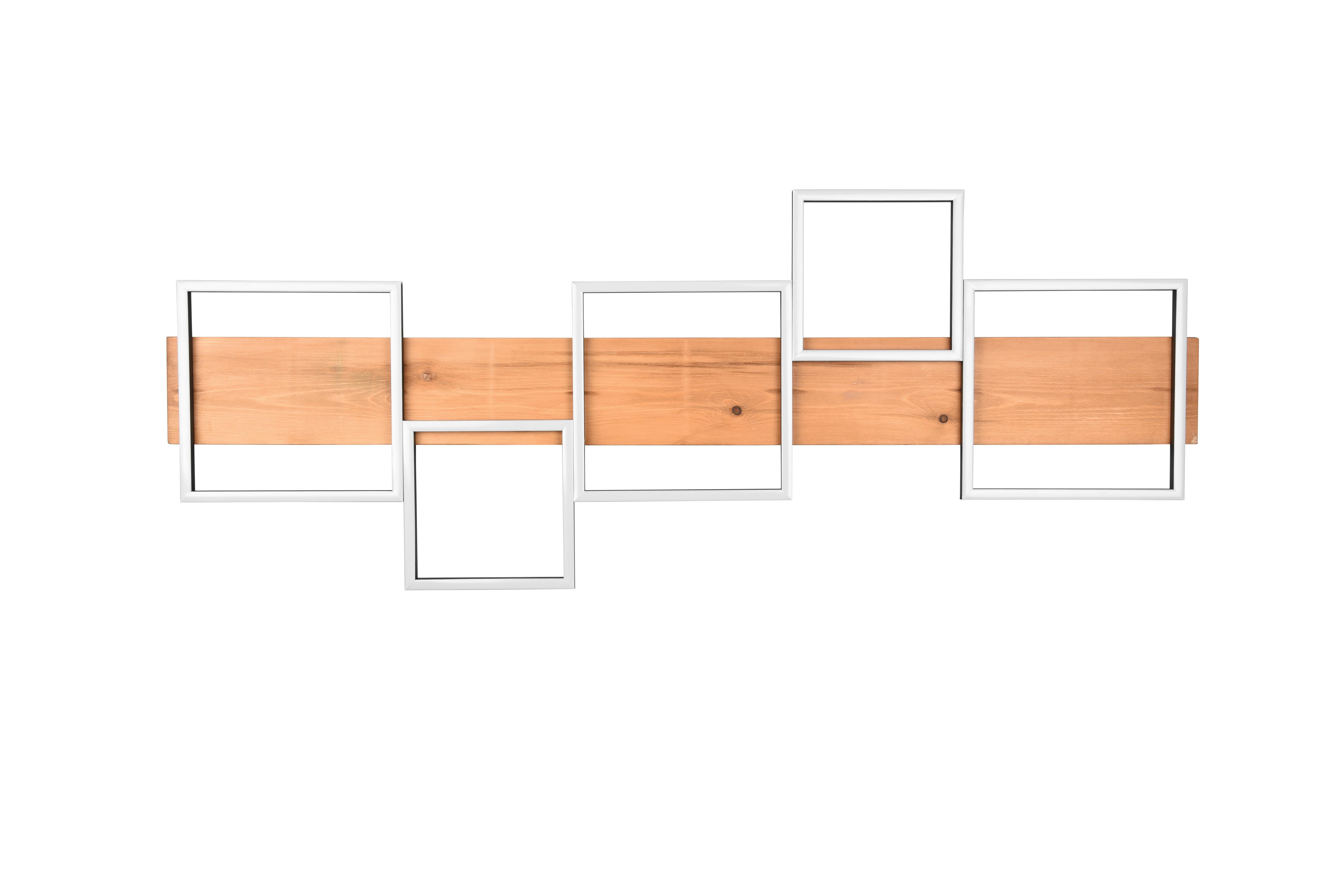 LED-Deckenleuchte Harper Braun/Schwarz max. 42 Watt - Schwarz/Braun, Natur, Holz/Metall (115/7,5/44,5cm) - Trio Leuchten