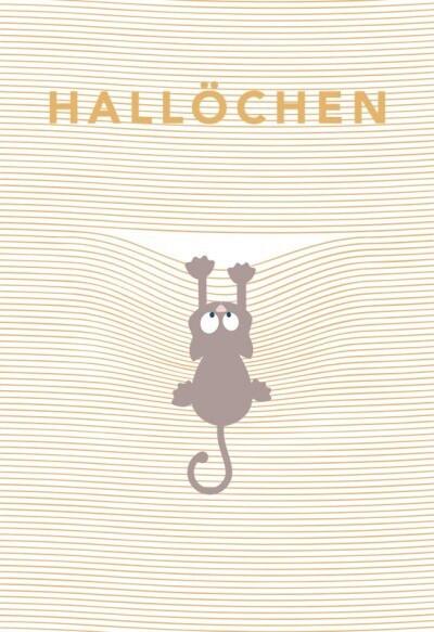 Postkarte Kupfergold Weiß/Hellgelb - Hellgelb/Weiß, Basics, Papier (17.5/12cm)