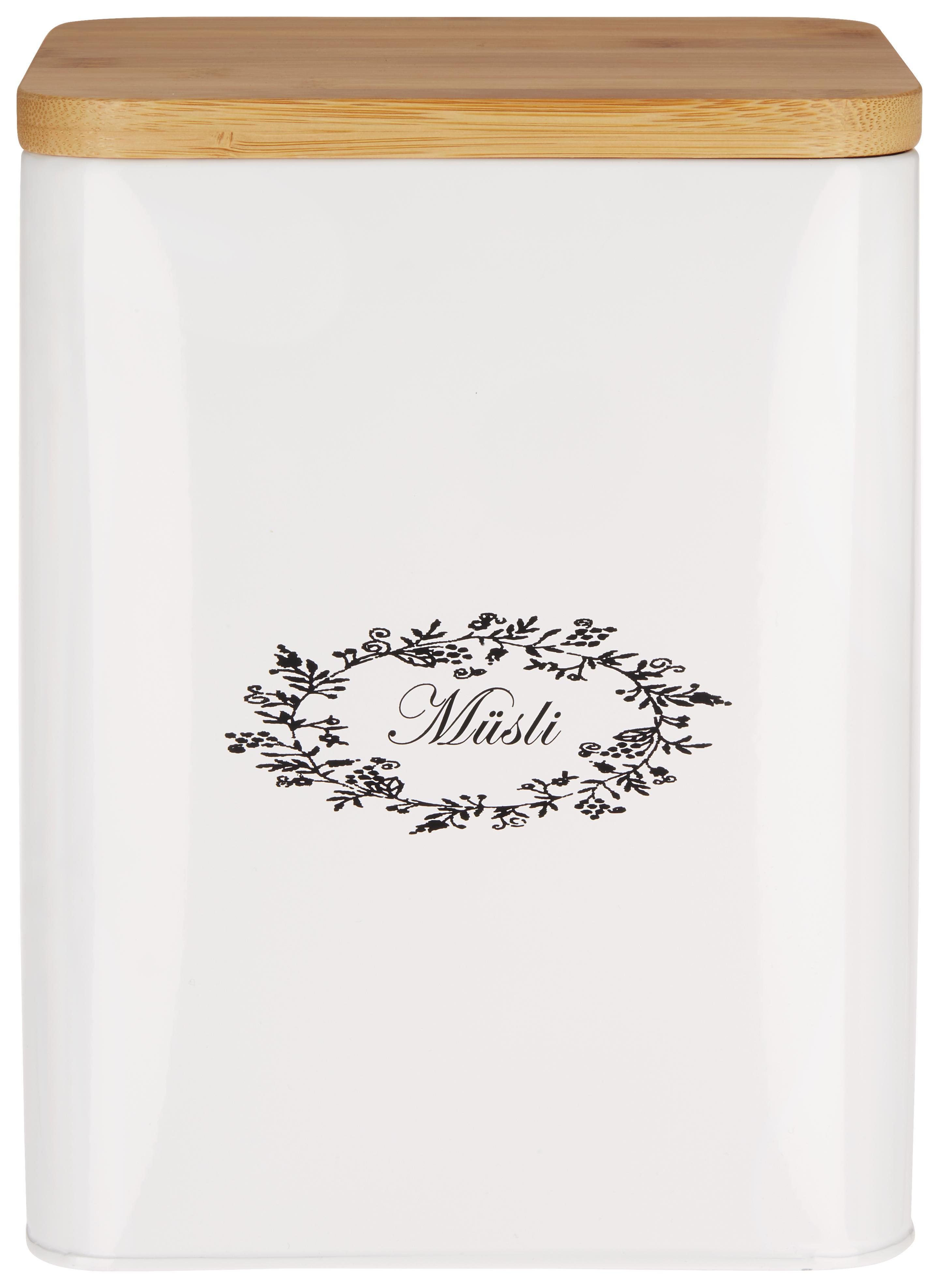 Box mit Deckel Lore Weiß - Weiß, ROMANTIK / LANDHAUS, Holz/Metall (18/15,5/23cm) - Zandiara