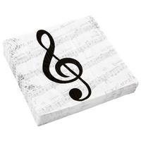 Szalvéta Kai - fekete/fehér, papír (33cm)