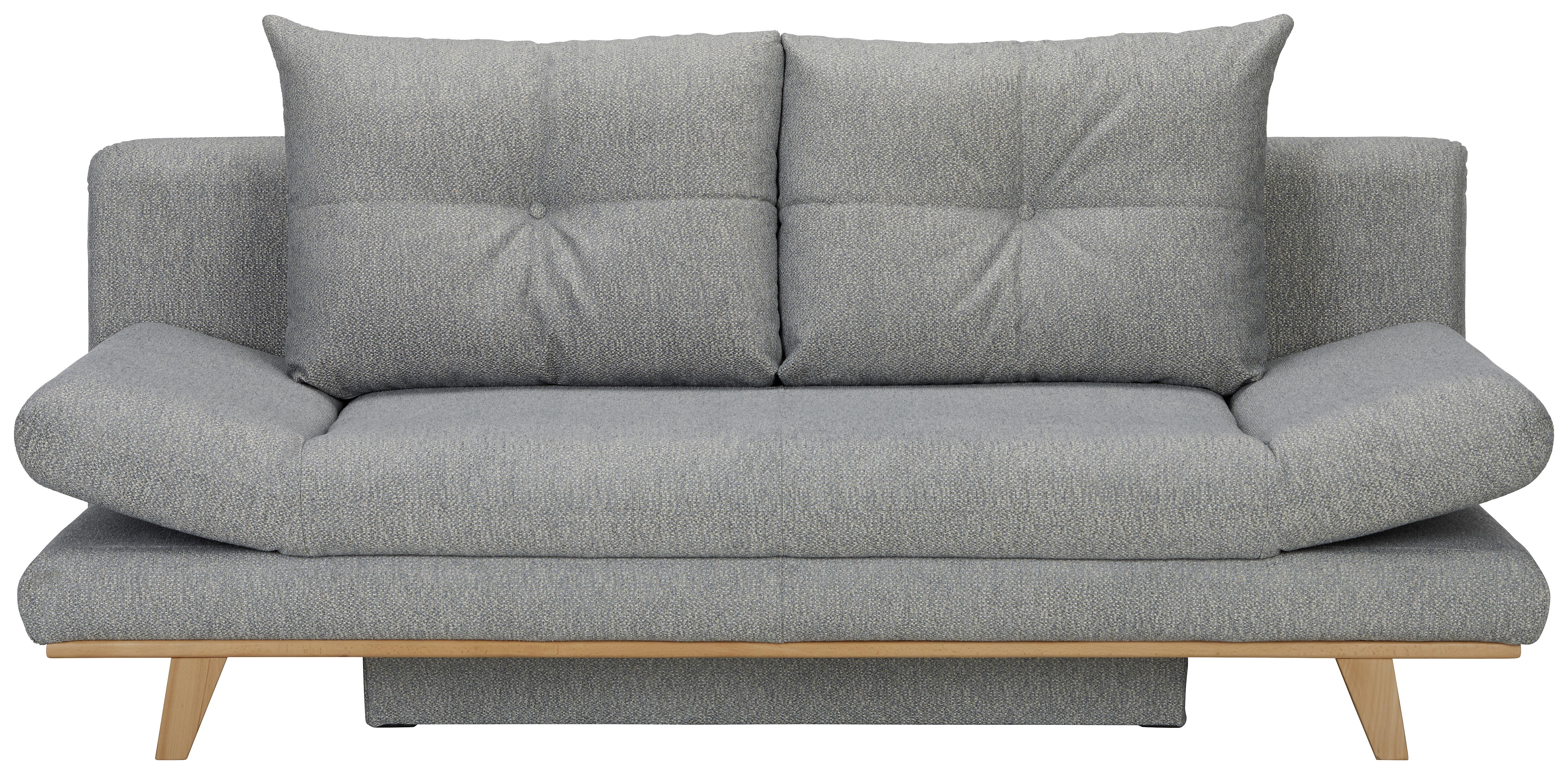Bettsofa in Grau - Naturfarben/Grau, Lifestyle, Textil (191/76/86cm) - Zandiara