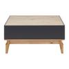 SOFFBORD FOSCO - grå/ekfärgad, Modern, trä (80/80/38cm) - Bessagi Home
