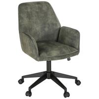 Vrtljivi Stol Ottawa, Olivno Zelena - črna/olivno zelena , Moderno, umetna masa/tekstil (59/86/64cm) - Mömax