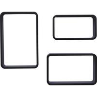 Zidna Polica Sven - crna, Moderno, drvni materijal (30/40/35/45/25/20/11cm) - Modern Living