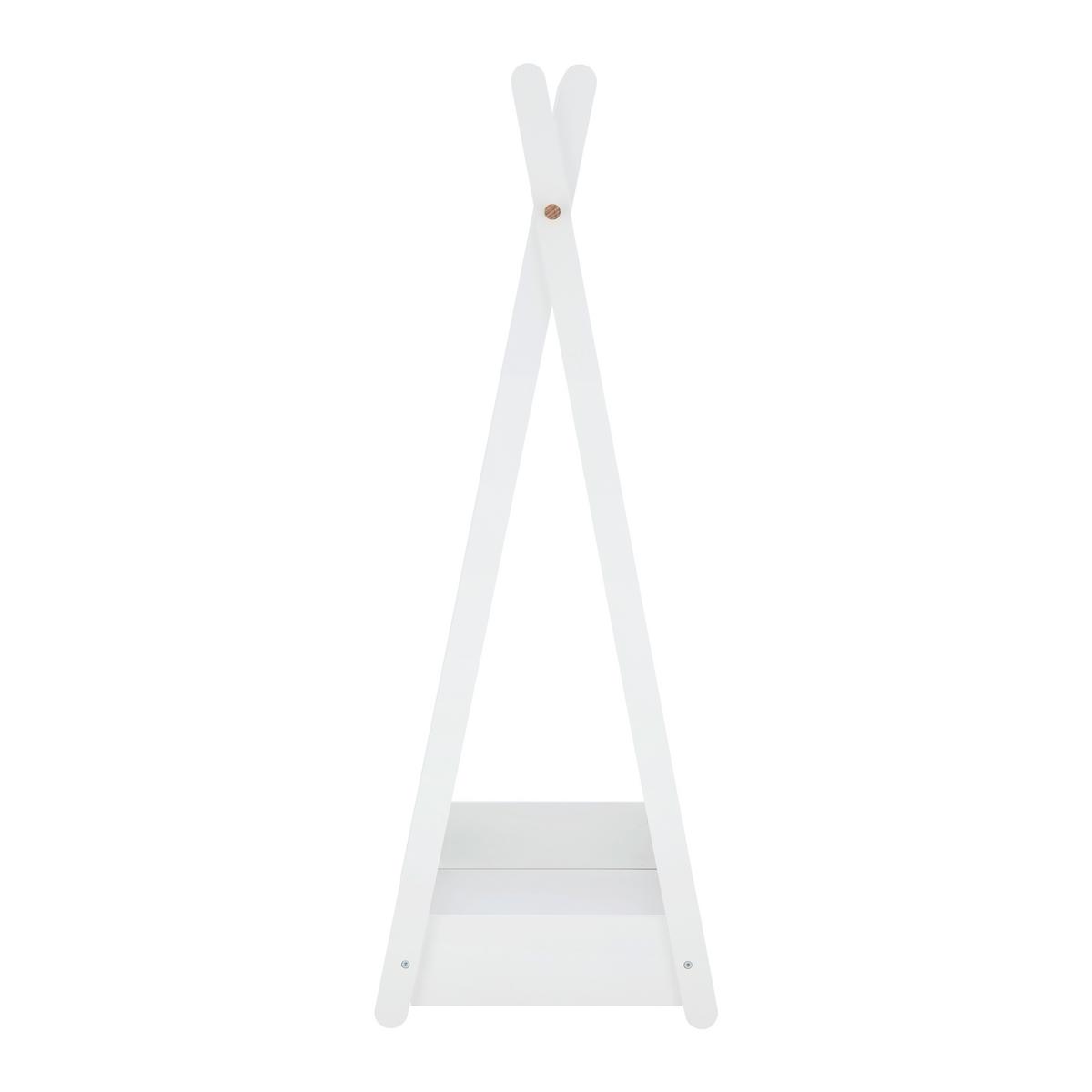 Kinderkleiderschrank weiß, "Lia" - Weiß, MODERN (73/126/43cm) - Bessagi Kids