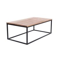 Couchtisch B152413 Jonas - Eichefarben/Schwarz, Natur, Holz/Metall (110/60/40cm) - Globo