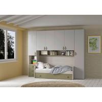 Otroška Soba Sephora, Olivno Zelena, Barva Hrasta, Siva - črna/barve srebrnega hrasta, Moderno, kovina/les (290/238/95cm) - Modern Living