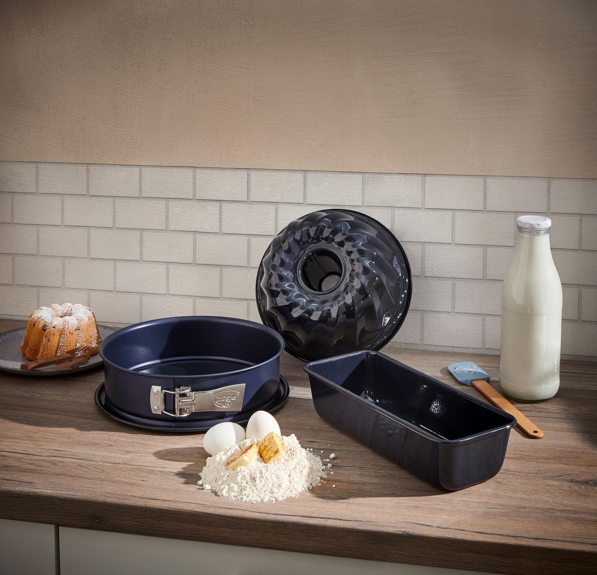 ZESTAW FORM DO PIECZENIA 8885 - ciemnoniebieski, Basics, metal - Dr.Oetker