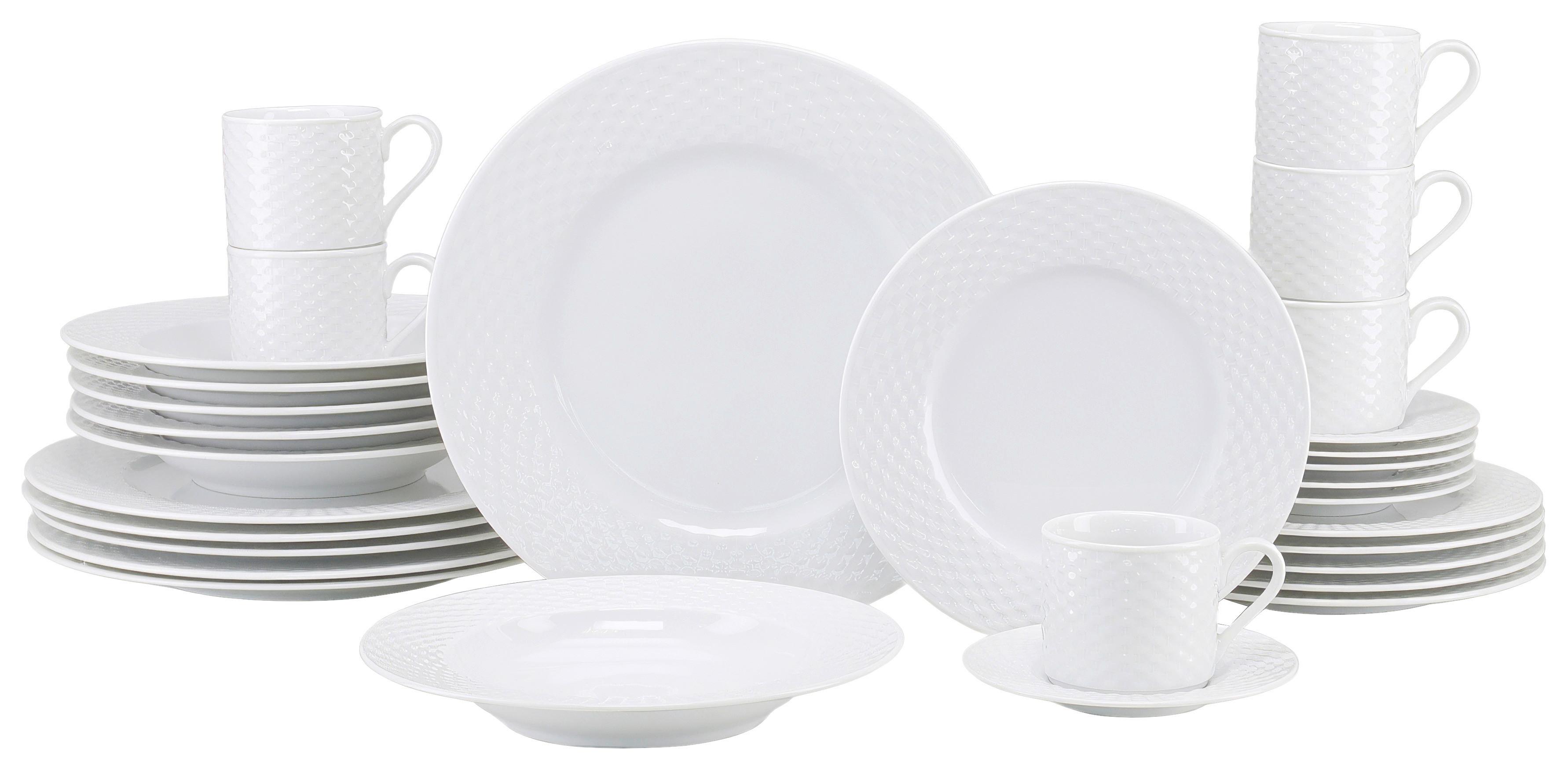Kombinirani Servis Polo, 30-Delni - bela, Basics, keramika - Creatable