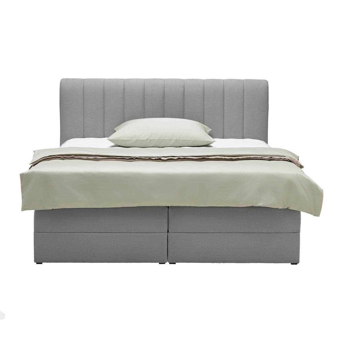 Boxspringbett Belano Dunkelgrau ca. 180x200cm - Dunkelgrau, KONVENTIONELL, Holz/Holzwerkstoff (180/200cm) - Premium Living