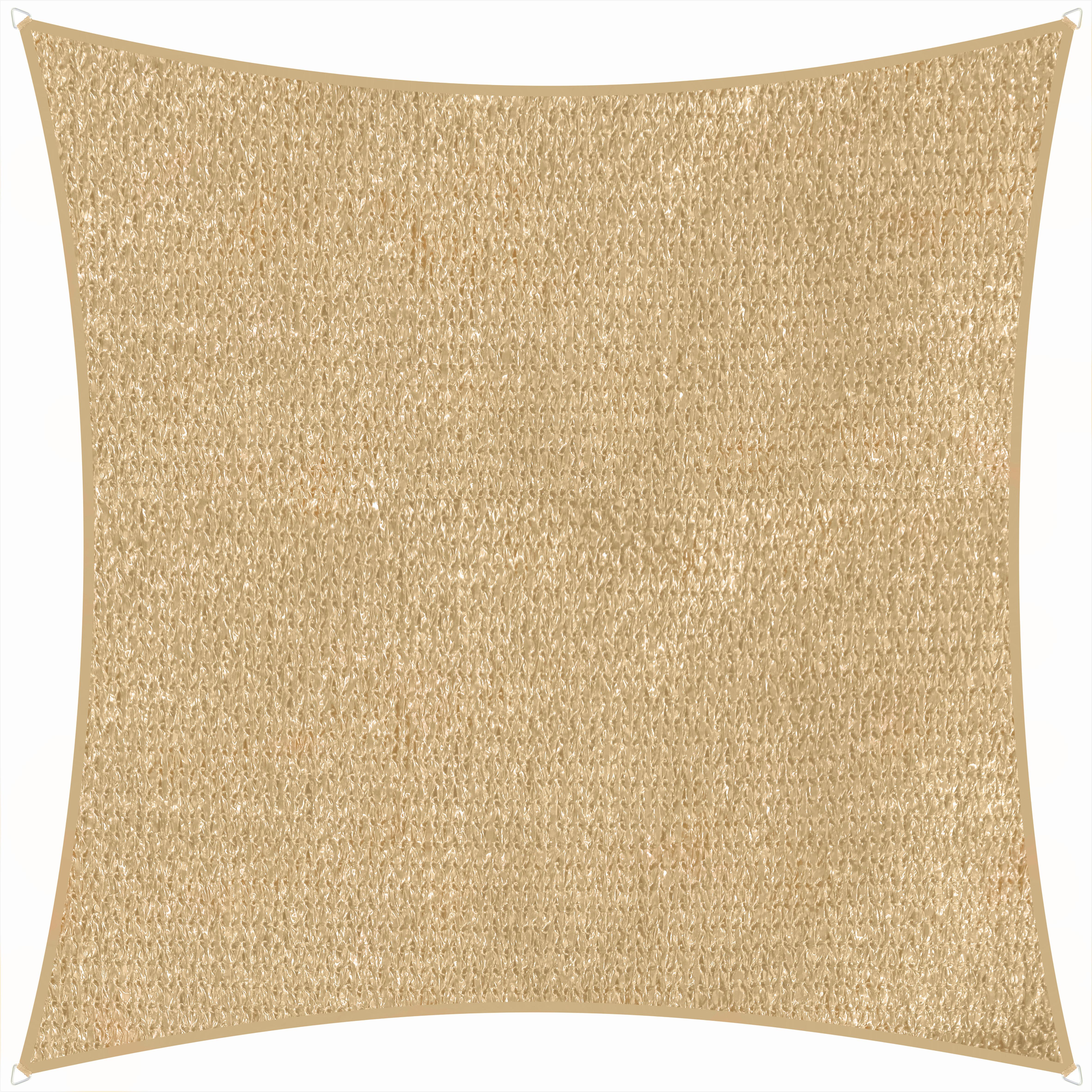 Sonnensegel Teneriffa Quadrat ca.360x0,5x360cm Naturfarben - Naturfarben, Basics, Textil (360/0,5/360cm) - Schneider