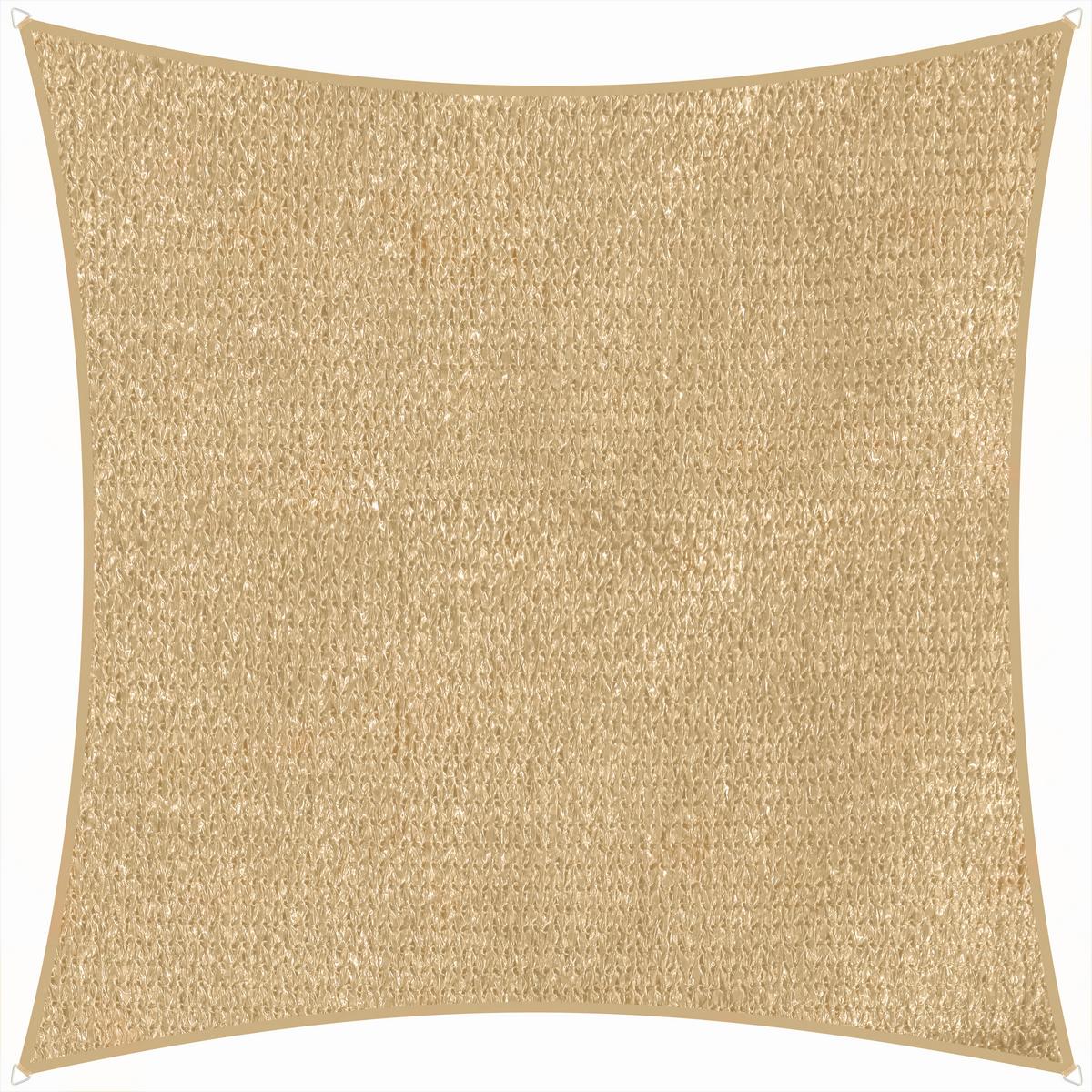 Sonnensegel Teneriffa Quadrat ca.360x0,5x360cm Naturfarben - Naturfarben, Basics, Textil (360/0,5/360cm) - Schneider
