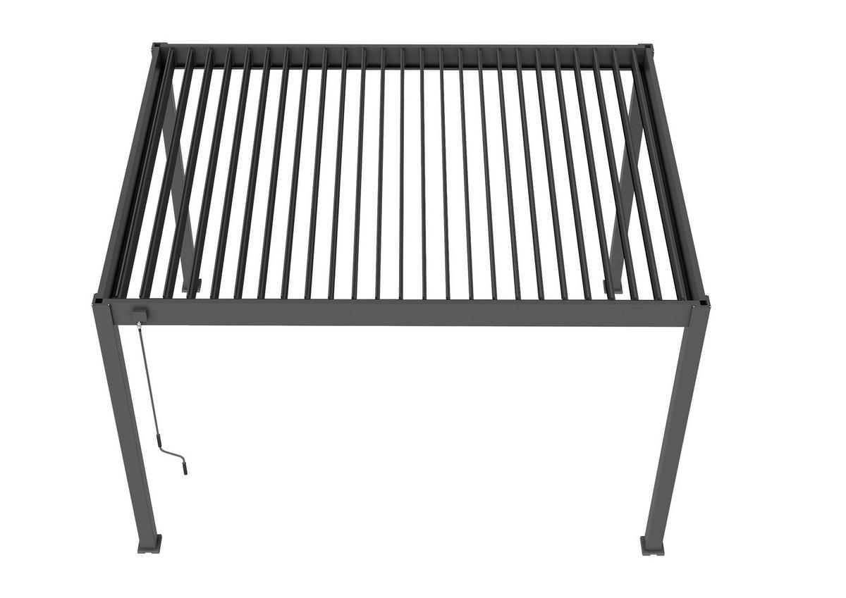 Pavillon Classic Anthrazit ca. 400x255x300 cm Aluminium - Anthrazit, Basics, Metall (400/255/300cm) - Gardenson