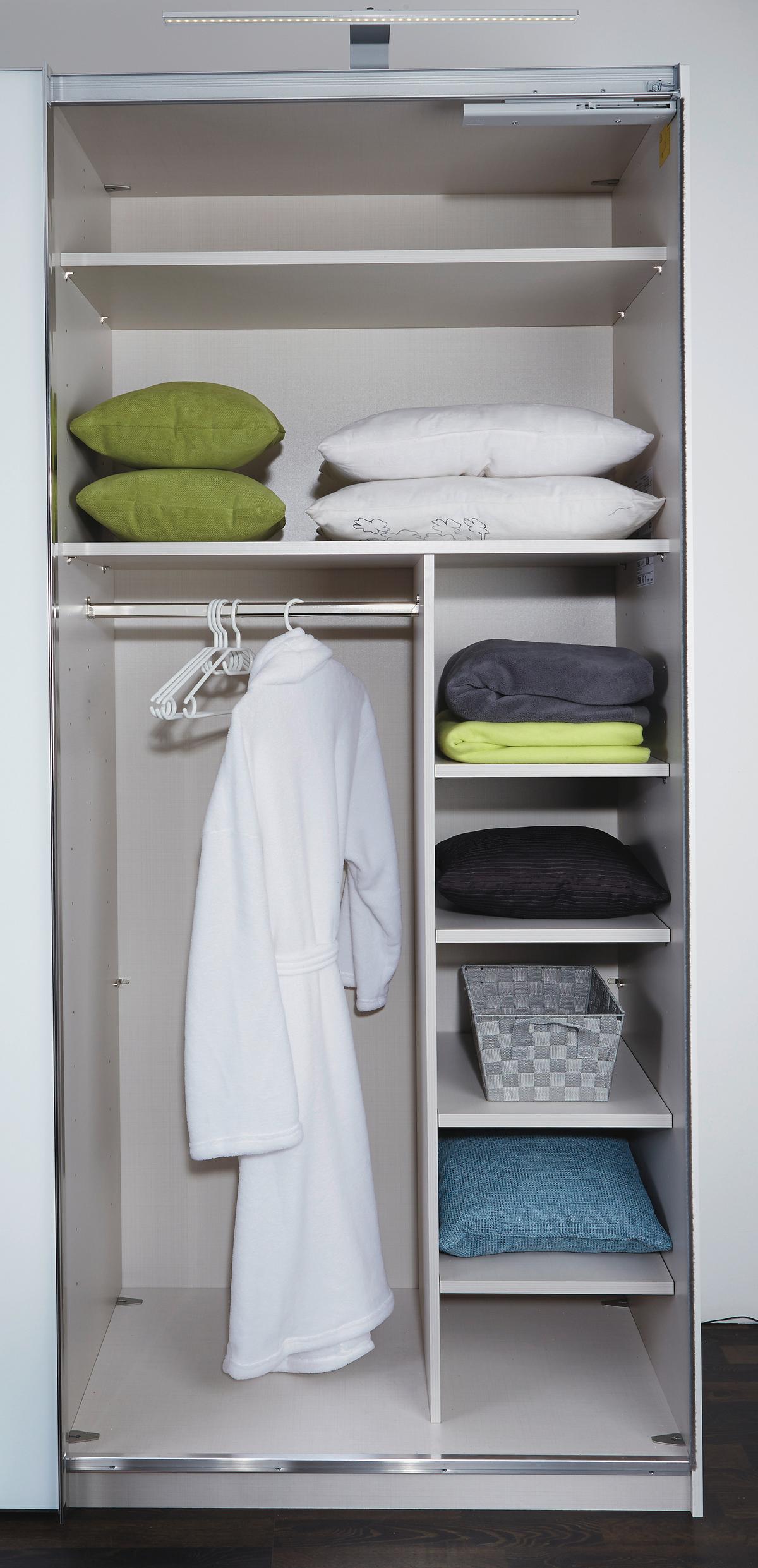 Belső Elosztás 4 Polccal Sonate - szürke, Modern, faalapú anyag (97/151/47cm) - Premium Living