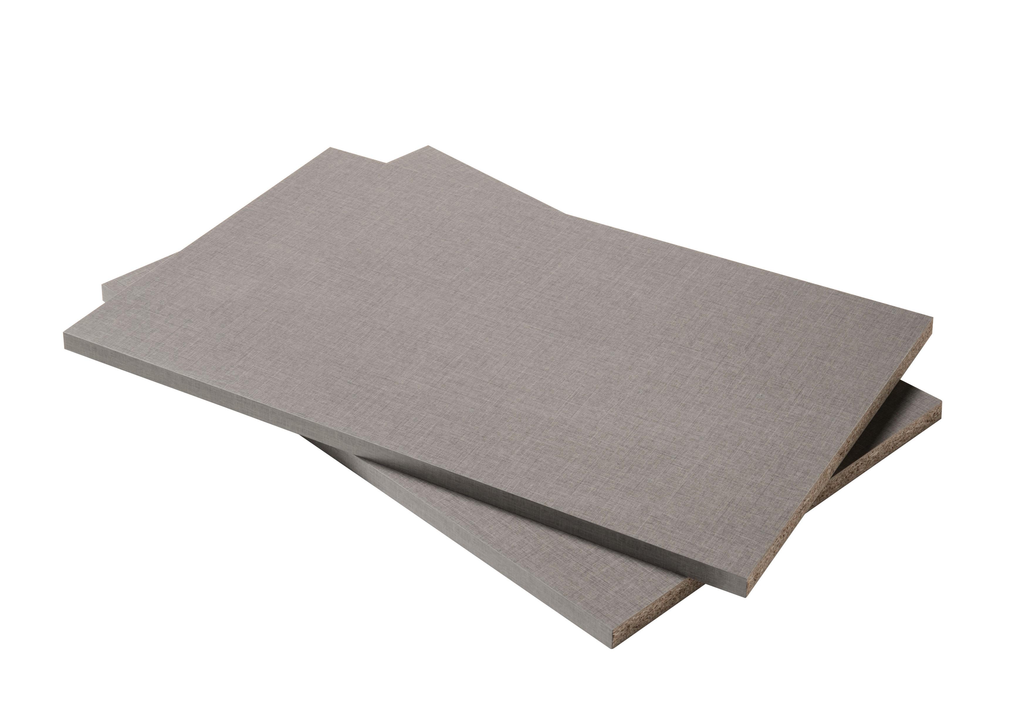 Einlegebodenset Universal Grau - Grau, Holzwerkstoff (82,6/2,2/51,5cm)