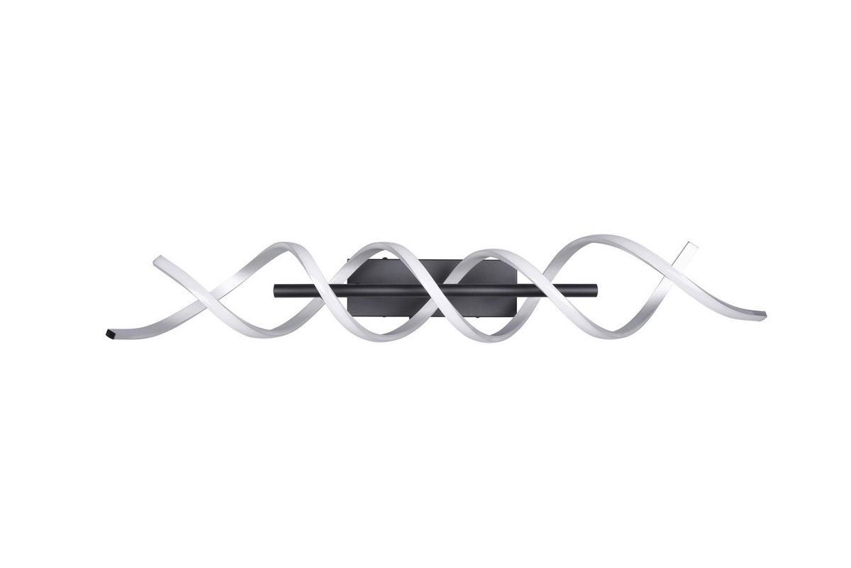 LAMPA SUFITOWA LED 641810205 SEQUENCE - czarny/kolor aluminiowy, Design, metal (90/14,5/20,5cm) - Trio Leuchten