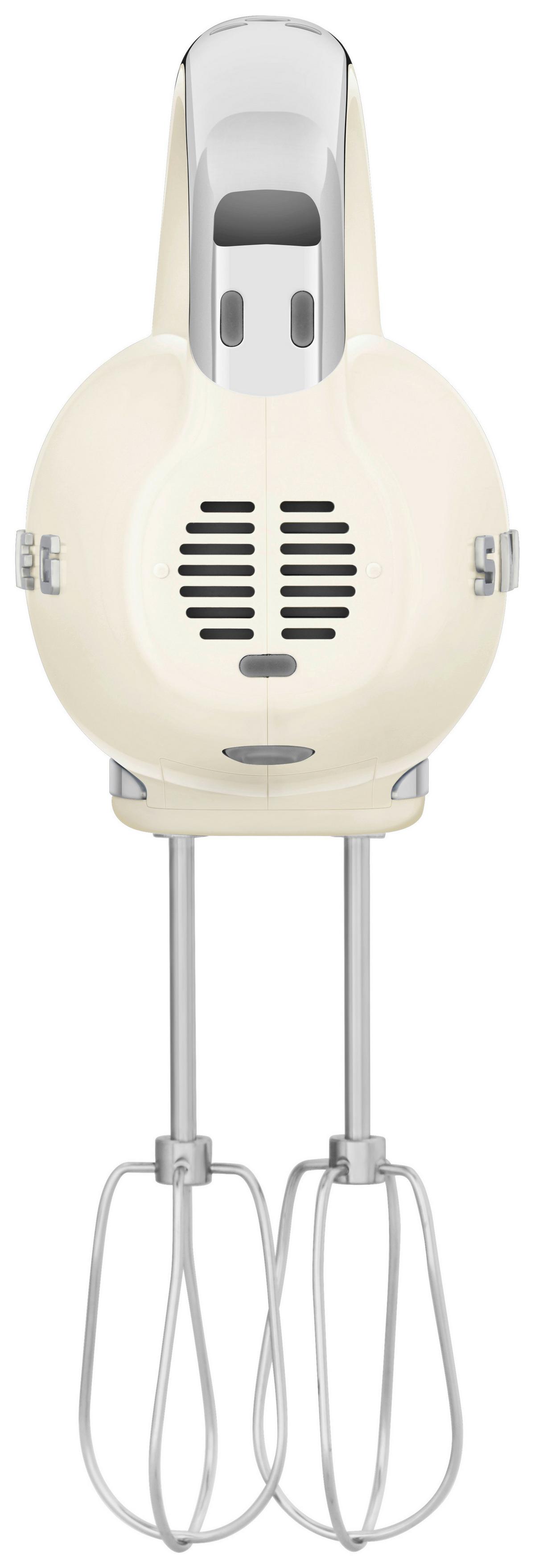 MIKSER RĘCZNY HMF01CREU SMEG - kremowy/kolor chromowy, Basics, tworzywo sztuczne/metal (22/37,8/22,1cm) - SMEG