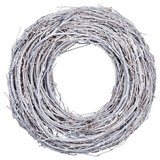 Koszorú Liam - Világosszürke, Fa (31cm) - Mömax modern living