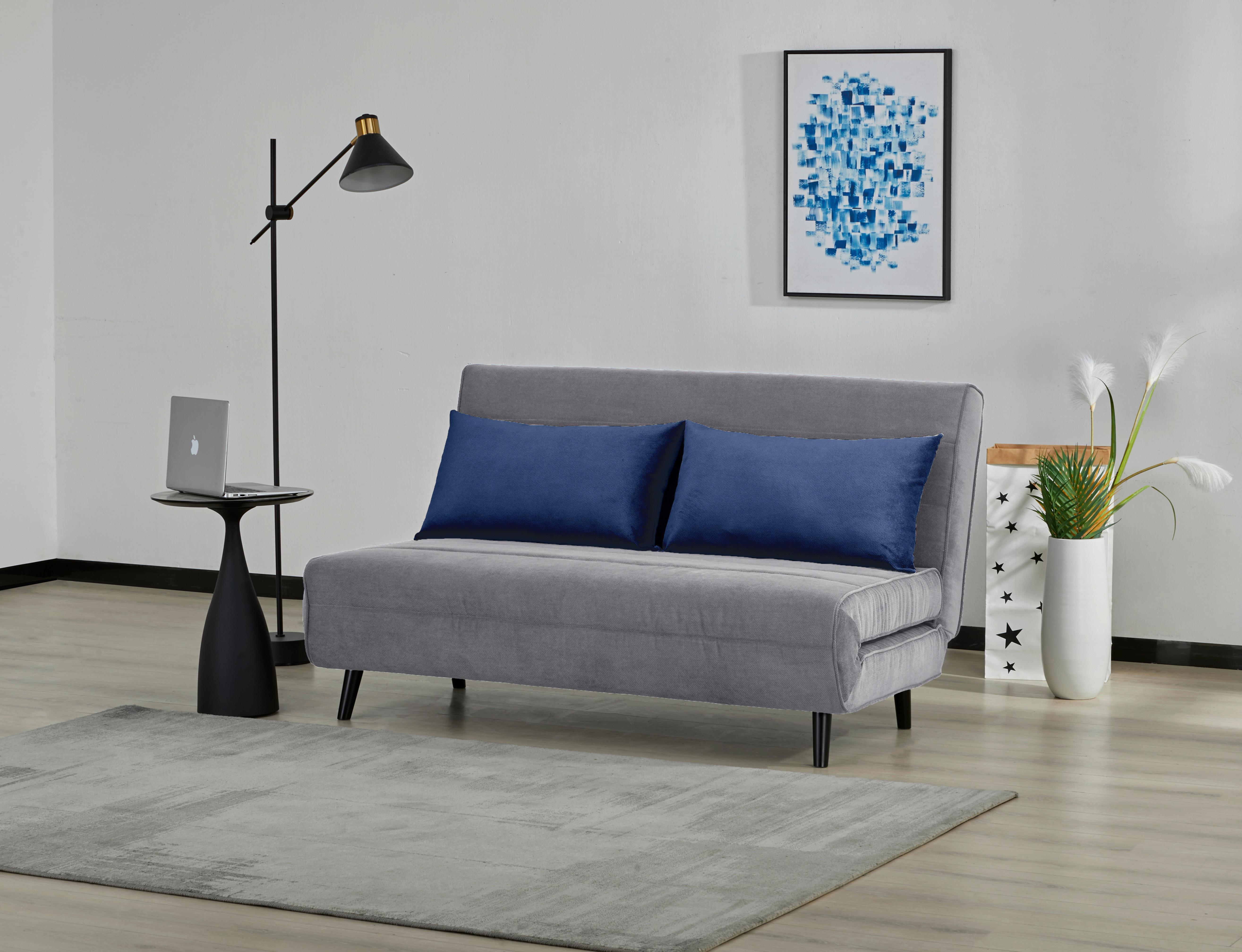 Fotoliu extensibil SVEN - albastru/gri, Modern (141/81/90cm)