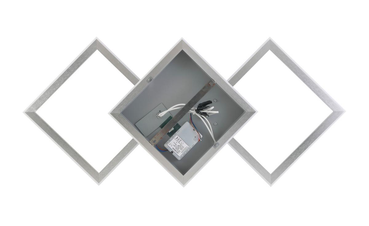 Led Mennyezeti Lámpa Qinton - alumíniumszínű, Romantik / Landhaus, műanyag/fém (95/44/7,3cm) - Premium Living