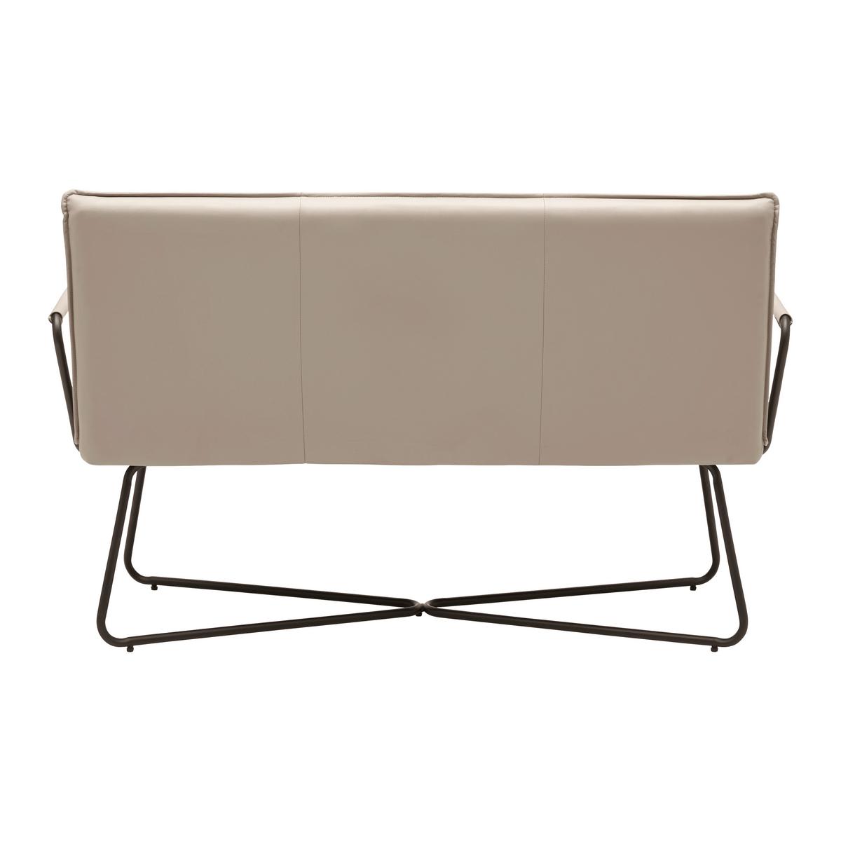 Bancă BOSCO - taupe/negru, Modern, lemn/metal (140/90/62cm) - Bessagi Home