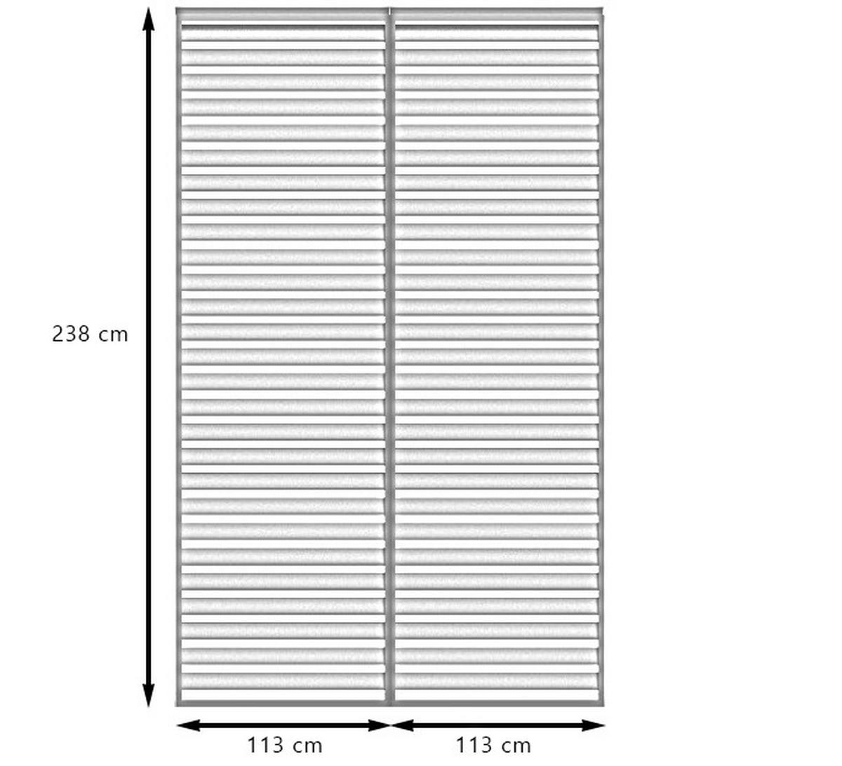Rückwand für Basic BBQ Pergola ca. 113x239 cm Anthrazit - Anthrazit, LIFESTYLE, Metall (113/238,65/6cm) - Gardenson