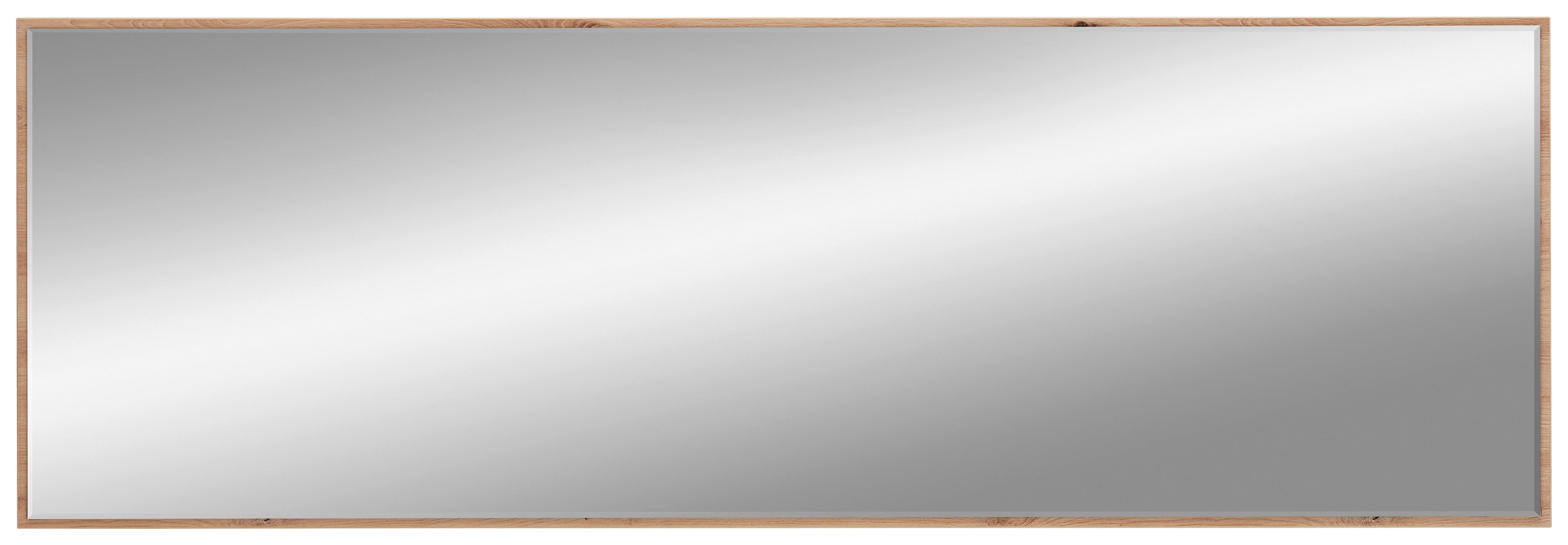 LUSTRO ŚCIENNE DIANA - dąb artisan, Design, materiał drewnopochodny/szkło (180/60/2cm) - Voleo